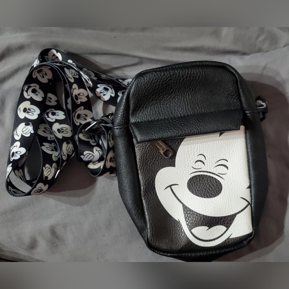 Disney's Black and White Mickey Crossbody Bag